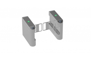 2台单通道圆弧缺口摆闸